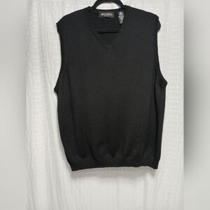 Brandini 100% Fine Merino Wool V Neck Vest. Men's L